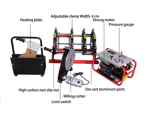 12.65KW fournisseur de la machine 380V de fusion de tuyau de HDPE de 400mm à de 630mm